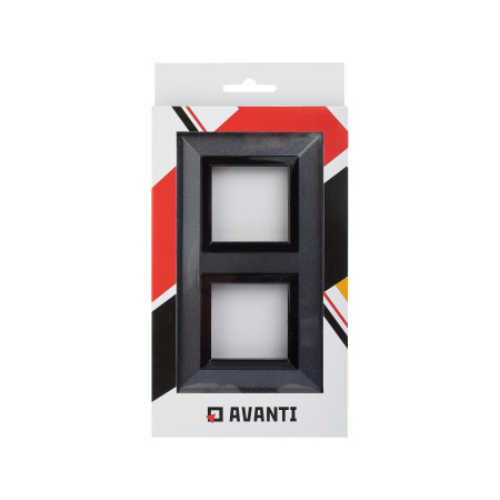 Рамка из металла, "Avanti", темно-серая, 2 поста (4 мод.) DKC