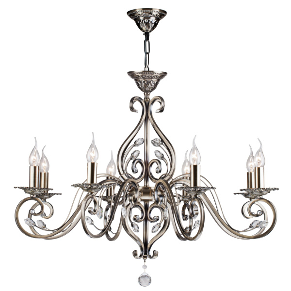 Люстра 8*E14 60Вт Бронза IP20 Leaves RC109-PL-08-R Maytoni