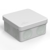 Коробка распределительная 60-0210 для прямого монтажа двухкомпонентная безгалогенная (HF) серый 80х80х40 (132шт/кор) Промрукав