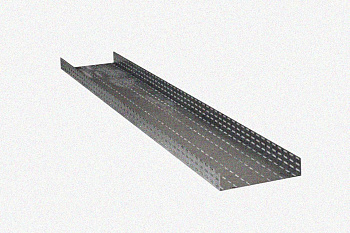 Лоток глухой ЛМГ 400х80х2000 У3, окрашенный, S1,5