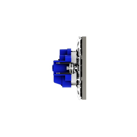 Розетка встраиваемая Voltum S70 с заземлением 16А, (шелк)
