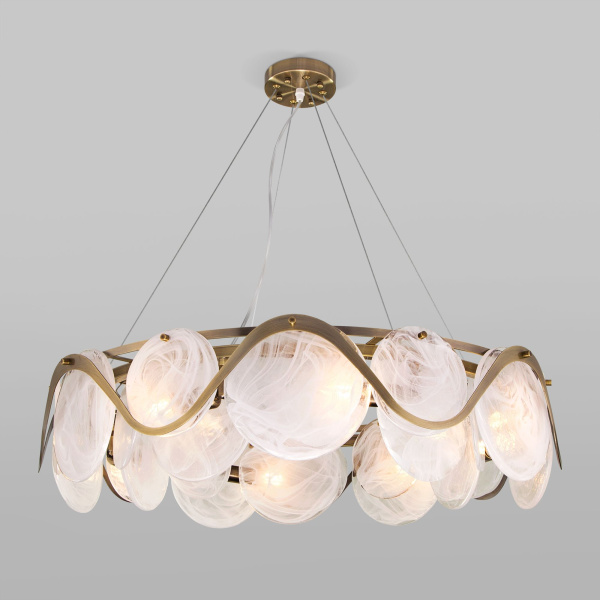 Умный подвесной светильник 8*E14 60Вт античная бронза IP20 (354/8 античная бронза) Bogate's