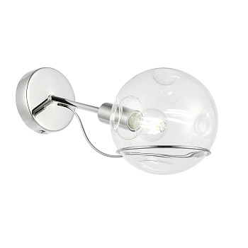 Бра Хром/Прозрачный E14 1*40Вт SLE102501-01 EVOLUCE