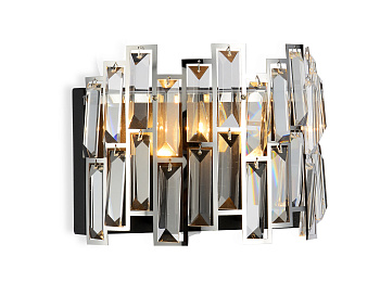 Настенный светильник с выключателем TR5056 CH/BK хром/черный E14/2 max 40W 250*200*140 Ambrella Light