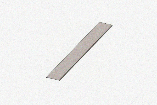 Крышка несущего лотка КНЛ20-П3,0 УТ1,5, оцинкованный лист S1,0