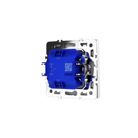 Выключатель встраиваемый Voltum S70 одноклавишный 10А, (белый матовый)