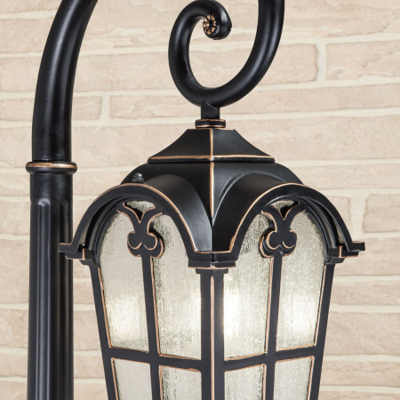 Уличный светильник на столбе 1*E27 черное золото IP33 Mira F (a047187) Elektrostandard