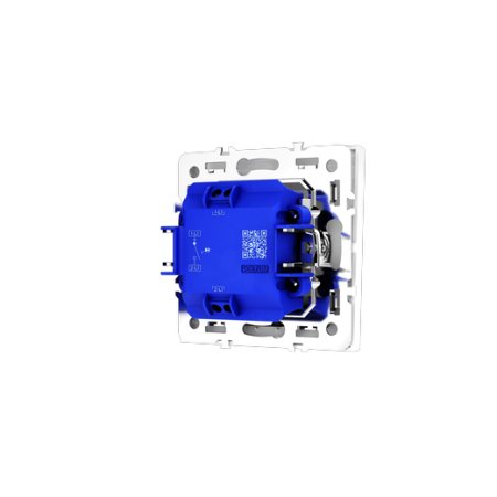 Выключатель встраиваемый Voltum S70 одноклавишный с подсветкой 10А, (белый глянцевый)