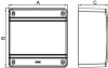 SDN2 Коробка распределительная для к/к, 151х151х75 мм DKC