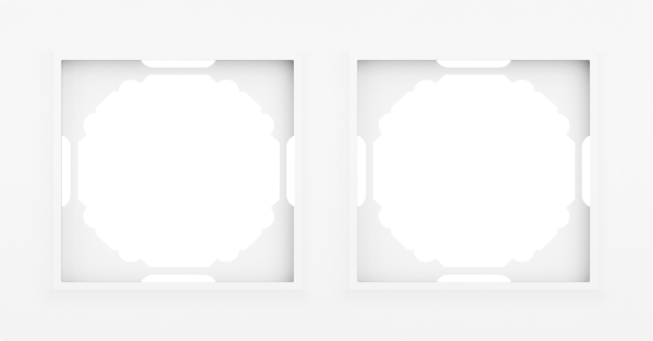 Donel A07 Wave глянцевый белый рамка 2-я, серия DB