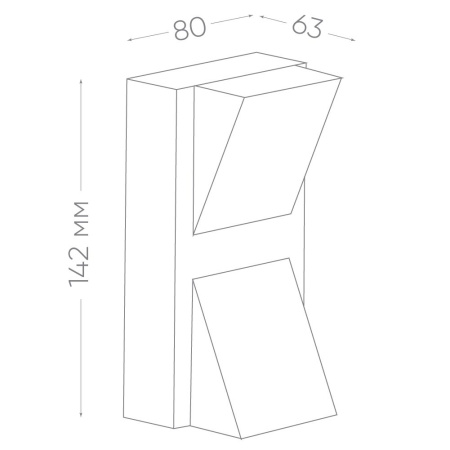 Светильник уличный светодиодный Feron DH103, 2*3W, 400Lm, 4000K, черный