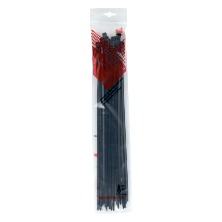 Хомут P6,6 стандартный (ч), 4,8x300 (50шт) FlexLock PROxima EKF