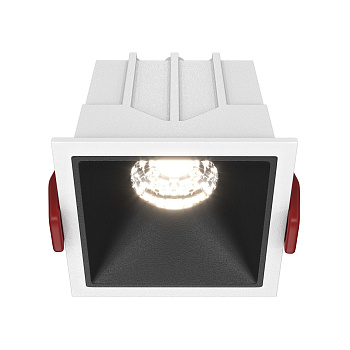 Встраиваемый светильник LED 10Вт Бело-черный IP20 Downlight DL043-01-10W4K-SQ-WB Technical Maytoni