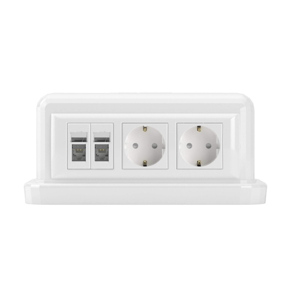 Напольная башенка BUS, 12 модулей, белая DKC