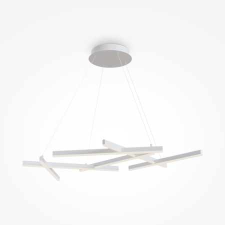 Подвесной светильник 6*LED 80Вт Белый IP20 Line MOD016PL-L80WK Maytoni