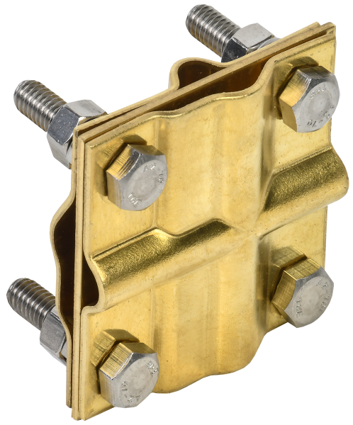 Зажим заземления крестообразный полоса/пруток-полоса/пруток латунь IEK Зажим заземления крестообразный полоса/пруток-полоса/пруток латунь IEK