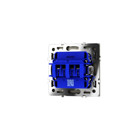 Розетка акустическая встраиваемая Voltum S70 4-местная, (шелк)