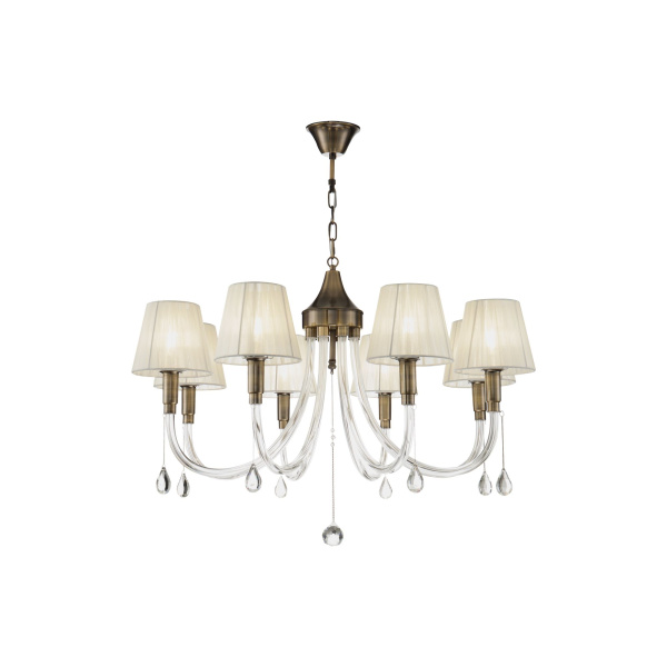 Люстра 8*E14 40Вт Бронза IP20 Betty FR2010PL-08BZ Freya