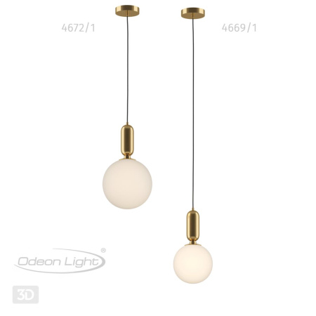 Подвес E27 1*40W (тип лампы СВЕЧА ) 220V OKIA золотой/белый ODEON LIGHT