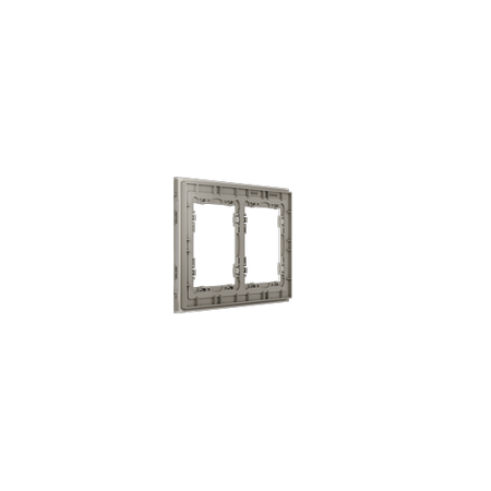 Рамка стеклянная Voltum S70 на 2 поста, (кашемир, стекло)