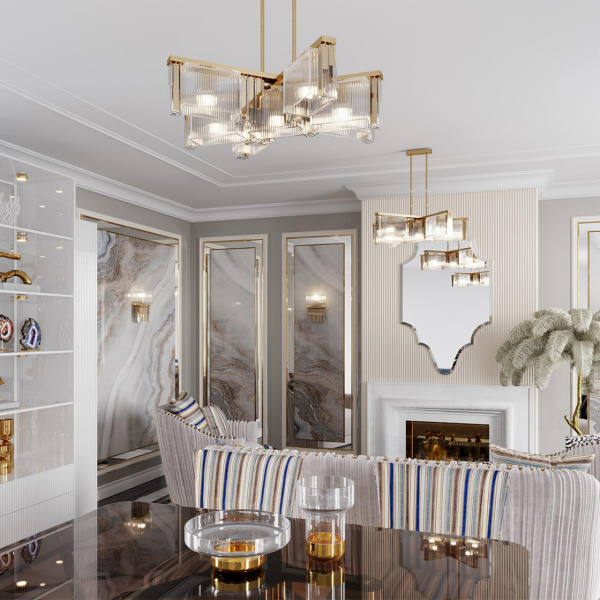 Бра E14 1*40W GATSBY золотой/прозрачный/стекло ODEON LIGHT