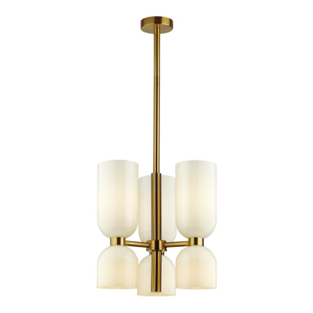 Люстра E14 6*60W ORINOCO бронзовый/белый ODEON LIGHT