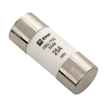 Плавкая вставка цилиндрическая ПВЦ (22х58) 25А PROxima EKF