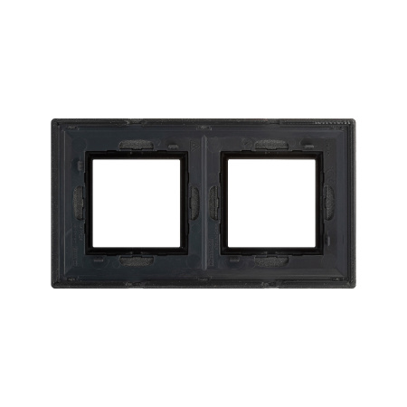 Рамка из металла, "Avanti", графитовая, 2 поста (4 мод.) DKC