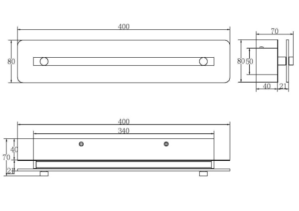 Настенный светильник (бра) LED 11Вт Золото IP20 Maya P091WL-L7G3K Maytoni
