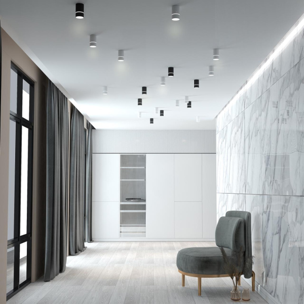 Св-к накл.IP20 GU10 9W 235V ELINA белый C NOVOTECH