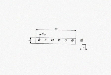 Соединитель лотковый замковый СЛЗх75х1,5 УХЛ1, горячее цинкование S1,5