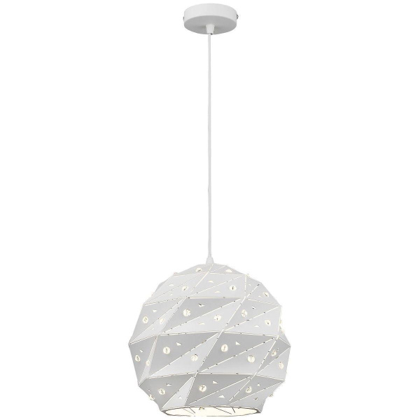 Светильник подвесной Белый/Белый, Прозрачный E27 1*60Вт WE264.01.006 WERTMARK