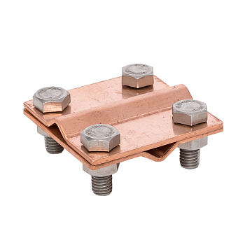 Зажим крестовидный прут-прут (пластина 57x57мм) Cu PROxima EKF