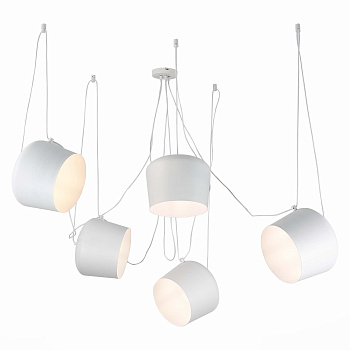Светильник подвесной Белый/Белый E27 5*40Вт SLE120653-05 EVOLUCE