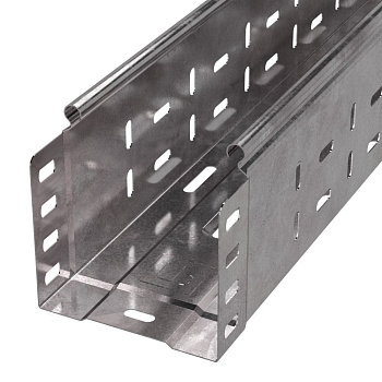 Лоток перфорированный Стандарт 100х100х3000 (1,0 мм) (6 м/уп) Промрукав
