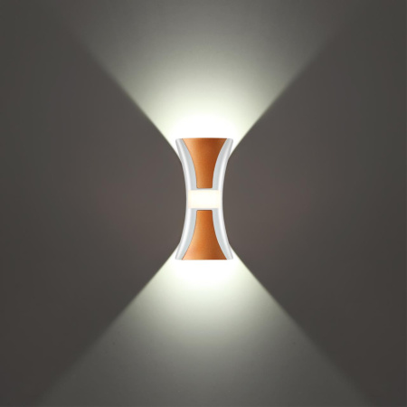 Св-к ландшафтный св/д IP54 LED 4000К 12W 85-265V CALLE белый/золото NOVOTECH