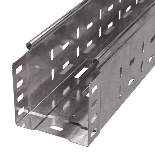 Лоток перфорированный Стандарт 100х100х3000 (1,0 мм) (6 м/уп) Промрукав