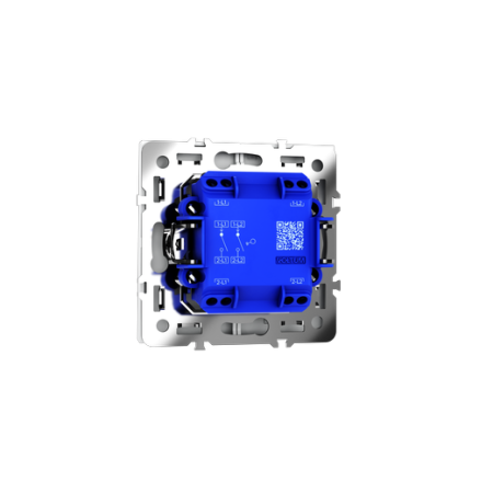 Выключатель встраиваемый Voltum S70 двухклавишный 10А, (белый матовый)