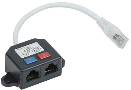 ITK Разветвитель (Y-адаптер) кат.5E 2xRJ45-1хRJ45