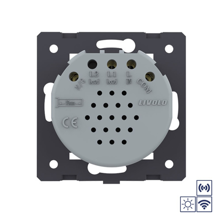 Сенсорный импульсный радиоуправляемый выключатель 1 клавиша (механизм) Livolo
