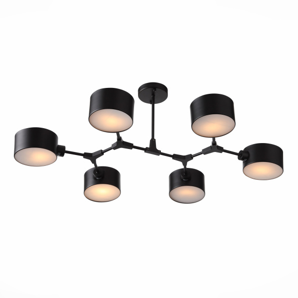 Люстра потолочная Черный/Черный E14 6*60Вт SLE183402-06 EVOLUCE