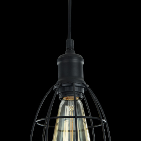 Подвесной светильник 1*E27 60Вт Черный IP20 Denver T447-PL-01-B Maytoni