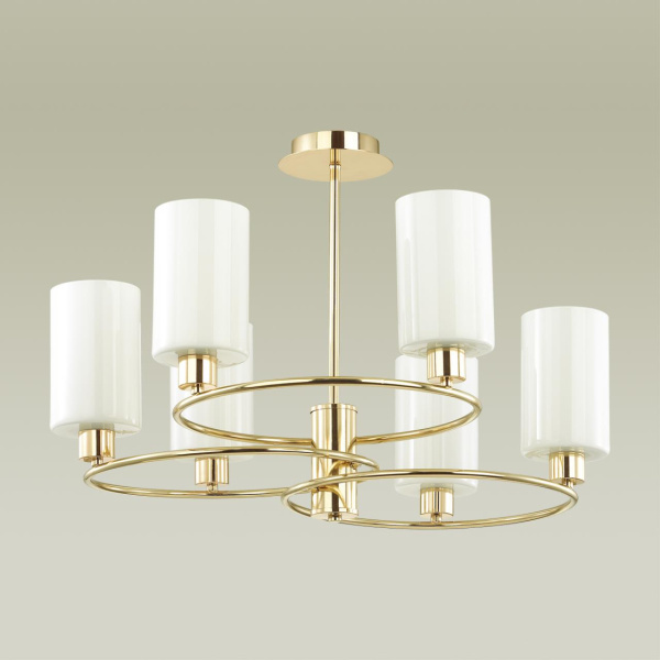 Люстра потолочная E14 6*40W 220V AVERY золотой LUMION