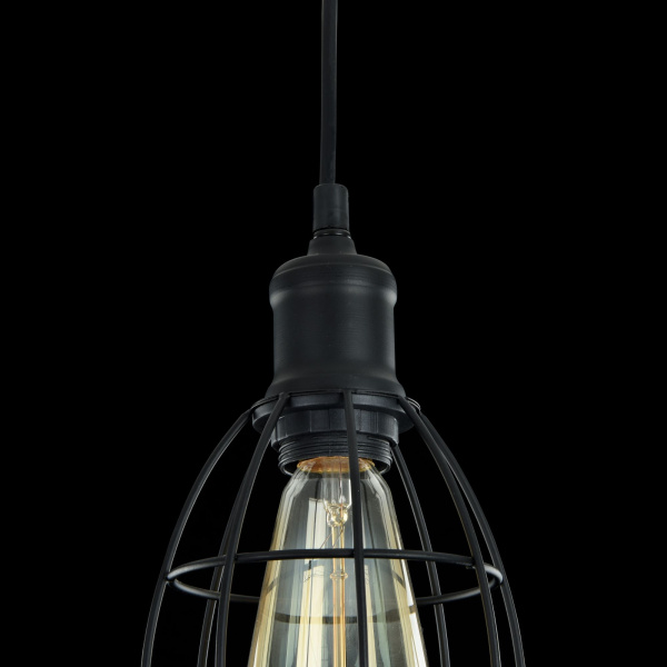 Подвесной светильник 1*E27 60Вт Черный IP20 Denver T447-PL-01-B Maytoni