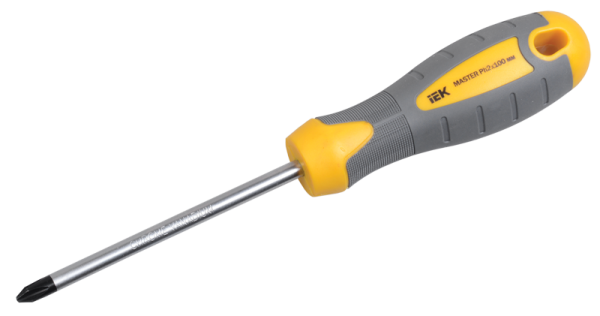 Отвертка крестовая MASTER Pz2х100мм IEK