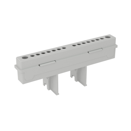 Усиленный клеммный блок (2х8 мод.) в комплекте с крепежом DKC