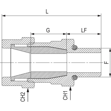 Взрывозащищенный кабельный ввод ANS под небронированный кабель M20х1,5 D5,5-13мм. Никелированная латунь. IP66/68 DKC