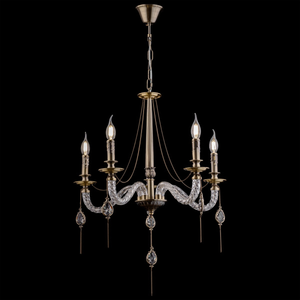 Люстра 5*E14 40Вт Бронза Антик IP20 Charis FR2007PL-05BZ Freya