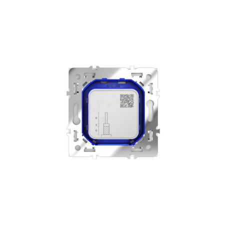 Розетка телевизионная встраиваемая Voltum S70 оконечная TV+SAT, (белый глянцевый)