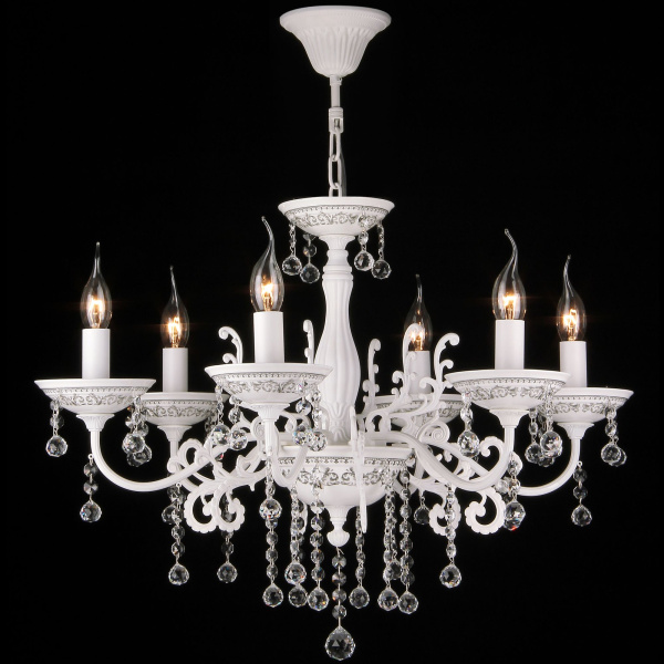 Люстра 6*E14 60Вт Белый IP20 Bellona ARM386-06-W Maytoni